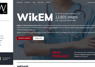 WikEM, The Global Emergency Medicine Wiki